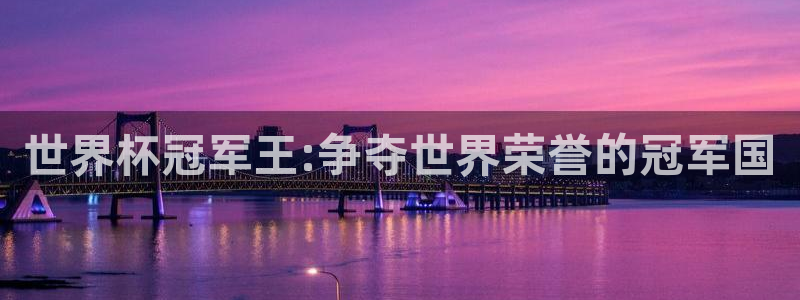 世界杯亚洲区预选赛赛程表：世界杯冠军王:争夺世界荣誉的冠军国